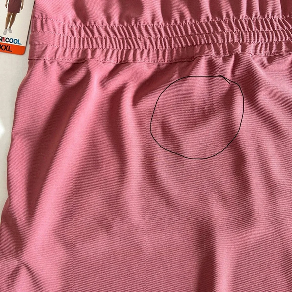 NWT 32 Degrees Women's Deco Rose Pink Twill Pocket Dress XXL **FLAW** - Picture 14 of 14